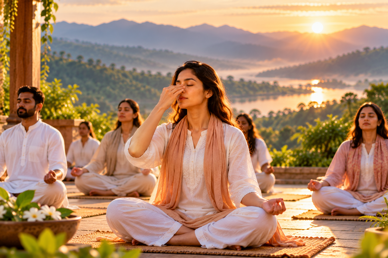 Sudarshan Kriya breathing practice